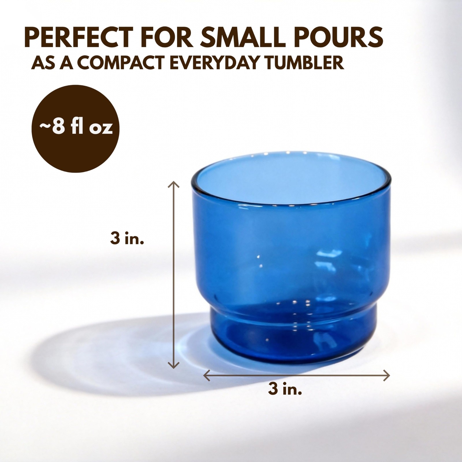 Bodega Glasses Set – Stackable Borosilicate Glass Cups – for Wine Cocktails M…