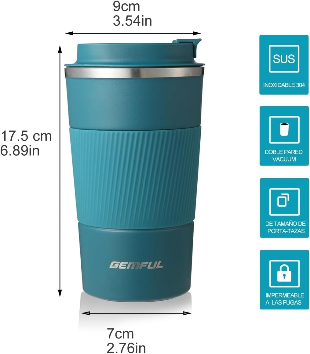 Reusable 17oz Coffee Tumbler with Non-Slip Grip – Perfect for Every Occasion