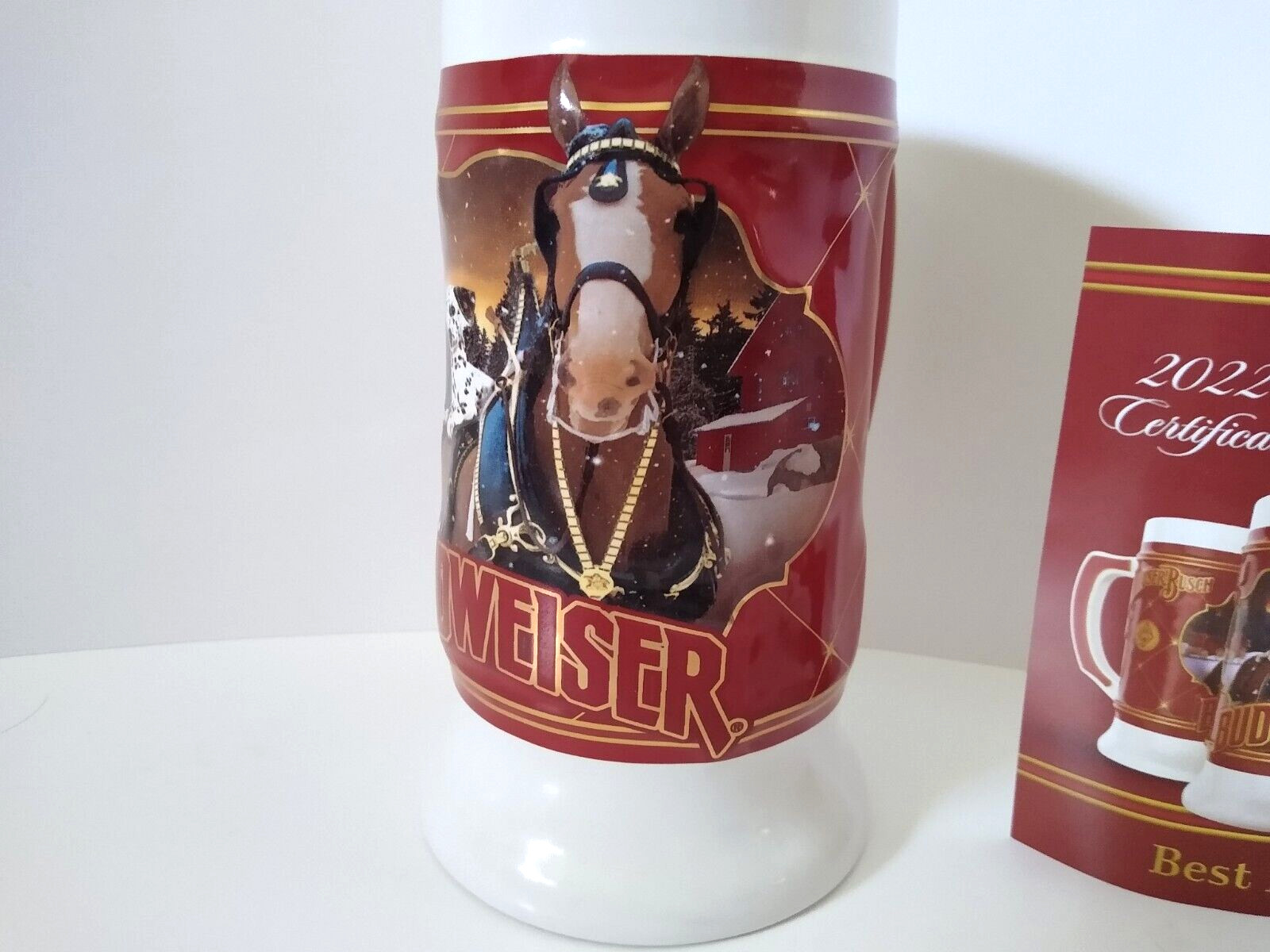Budwesier Famous Friends 43rd Anniversary Edition Stein 2022 Great Shape!
