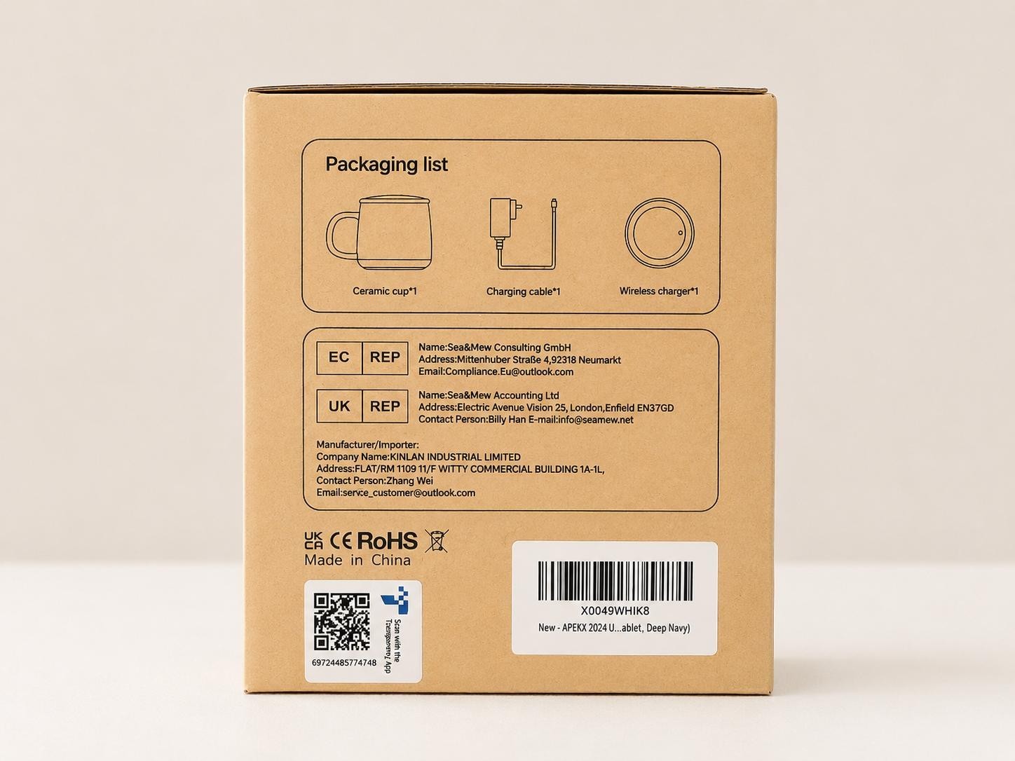Apekx Mug Warmer & Charging Coaster
