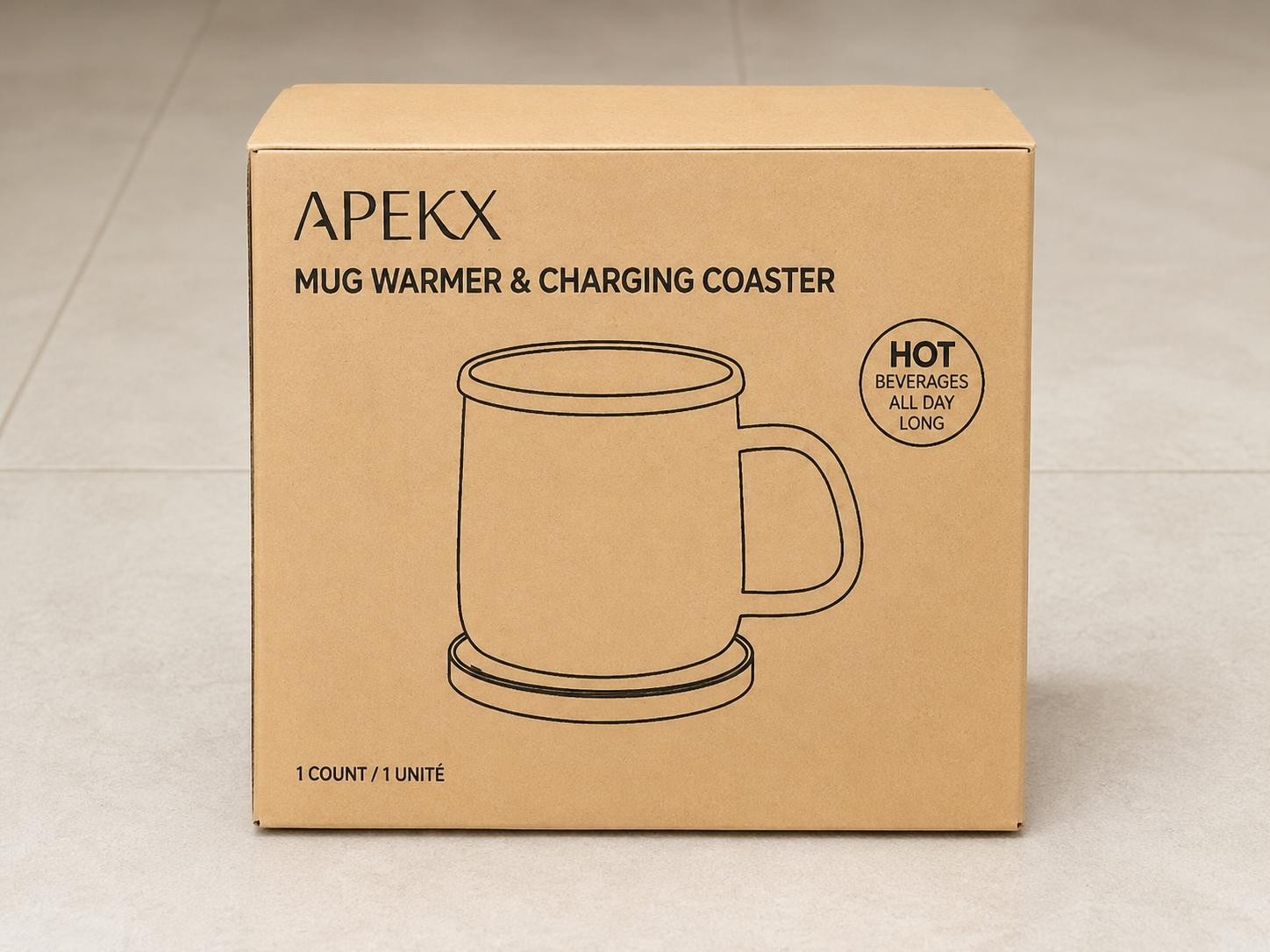 Apekx Mug Warmer & Charging Coaster