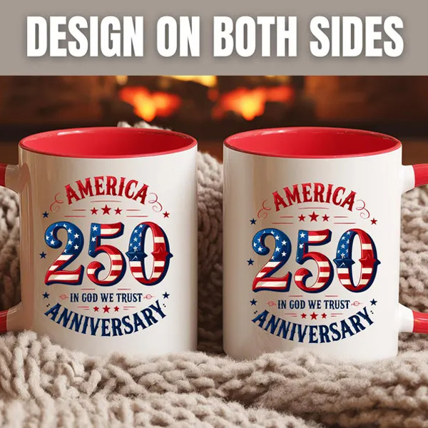 America 250th Anniversary Coffee Mug,1776-2026 Semiquincentennial Patriotic Gift