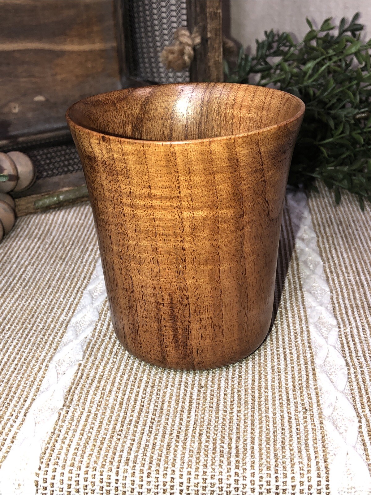 1PCS Wooden Coffee Mug Handmade Water Tea Cup 250ML Solid Jujube wood Beer Mug