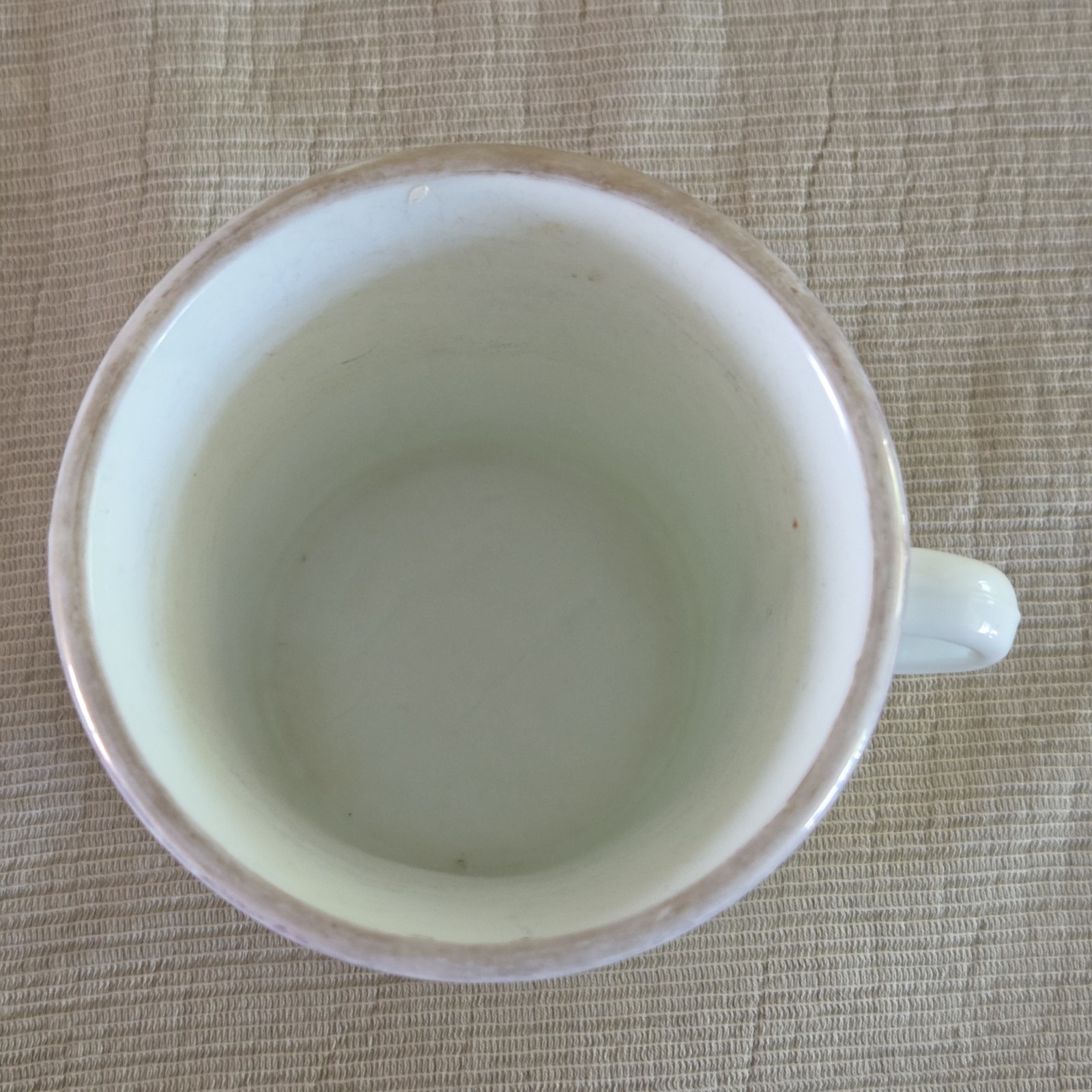 Antique 1920s Kewpie Rose O’Neill Wilson Thick White Milk Glass Coffee Mug