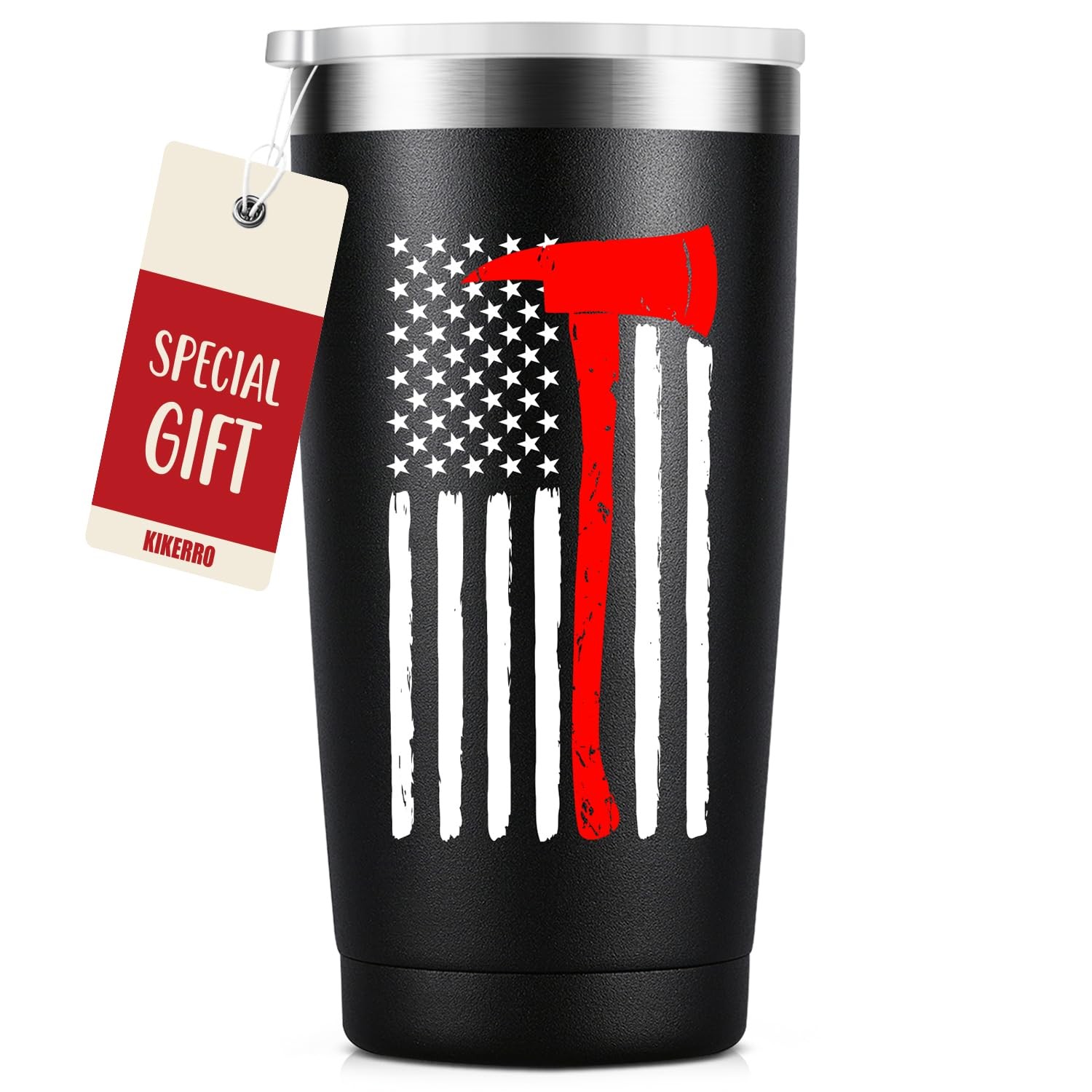 Thin Red Line Firefighter Gifts for Men, Fireman, Fire Fighter Department Team