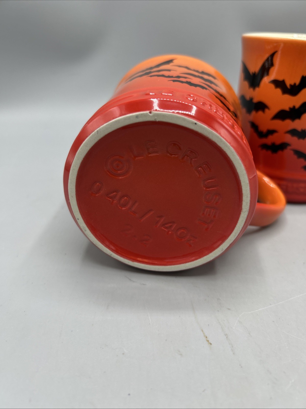 Set of 2 Le Creuset Halloween Bat Mugs – NEW No Box