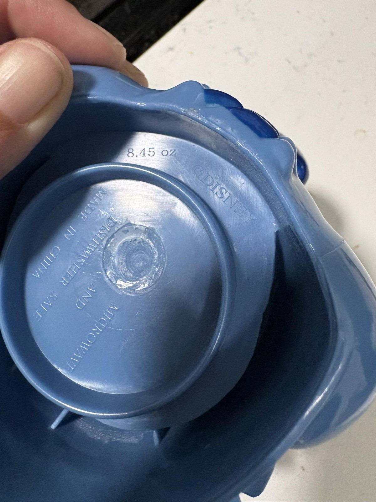 Disney Stitch Blue Plastic Mug Lilo & Stitch 250ml 8.45oz Hinged Lid Cup Figure