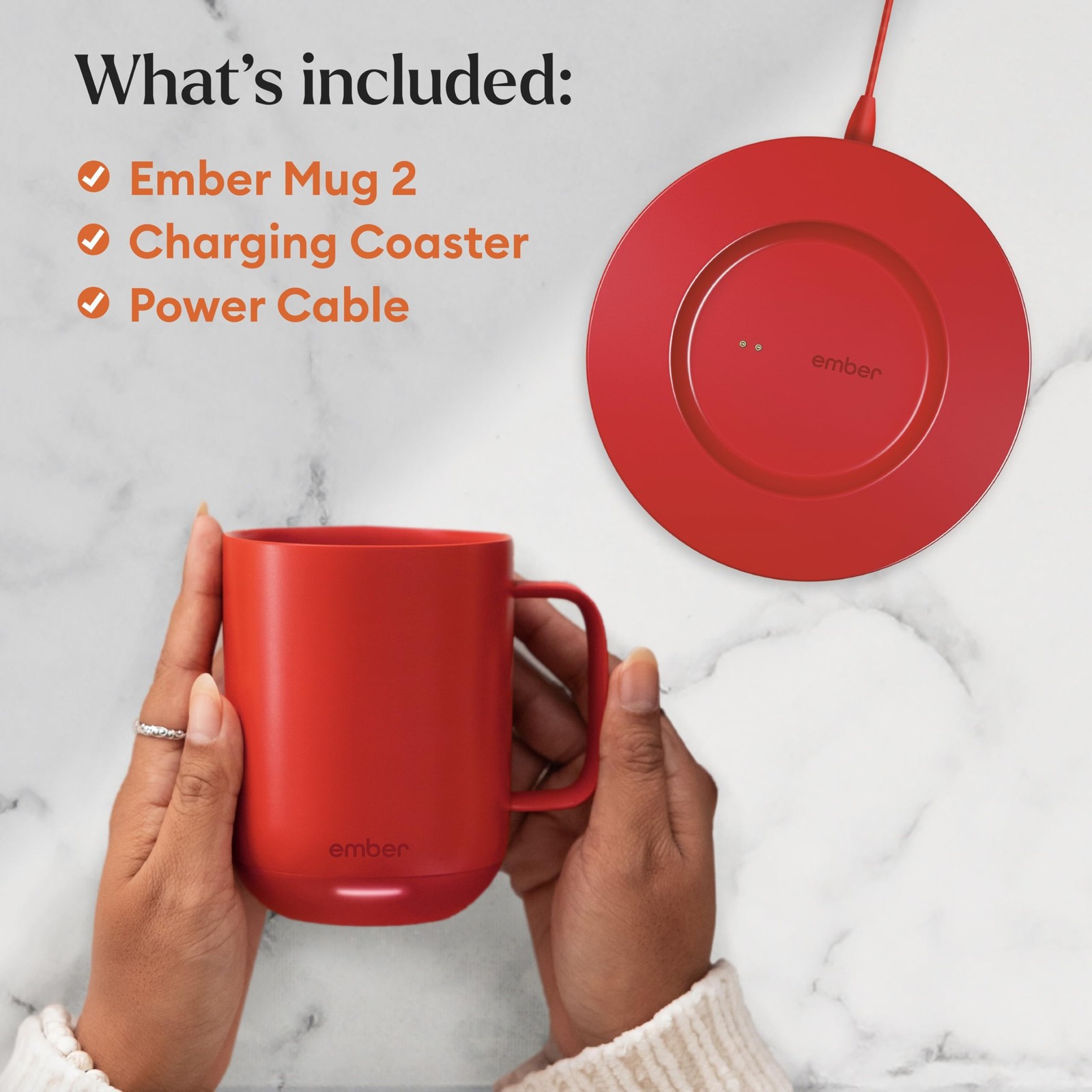 Ember Temperature Control Smart Mug 2 Heated 10 oz Coffee Mug – Red