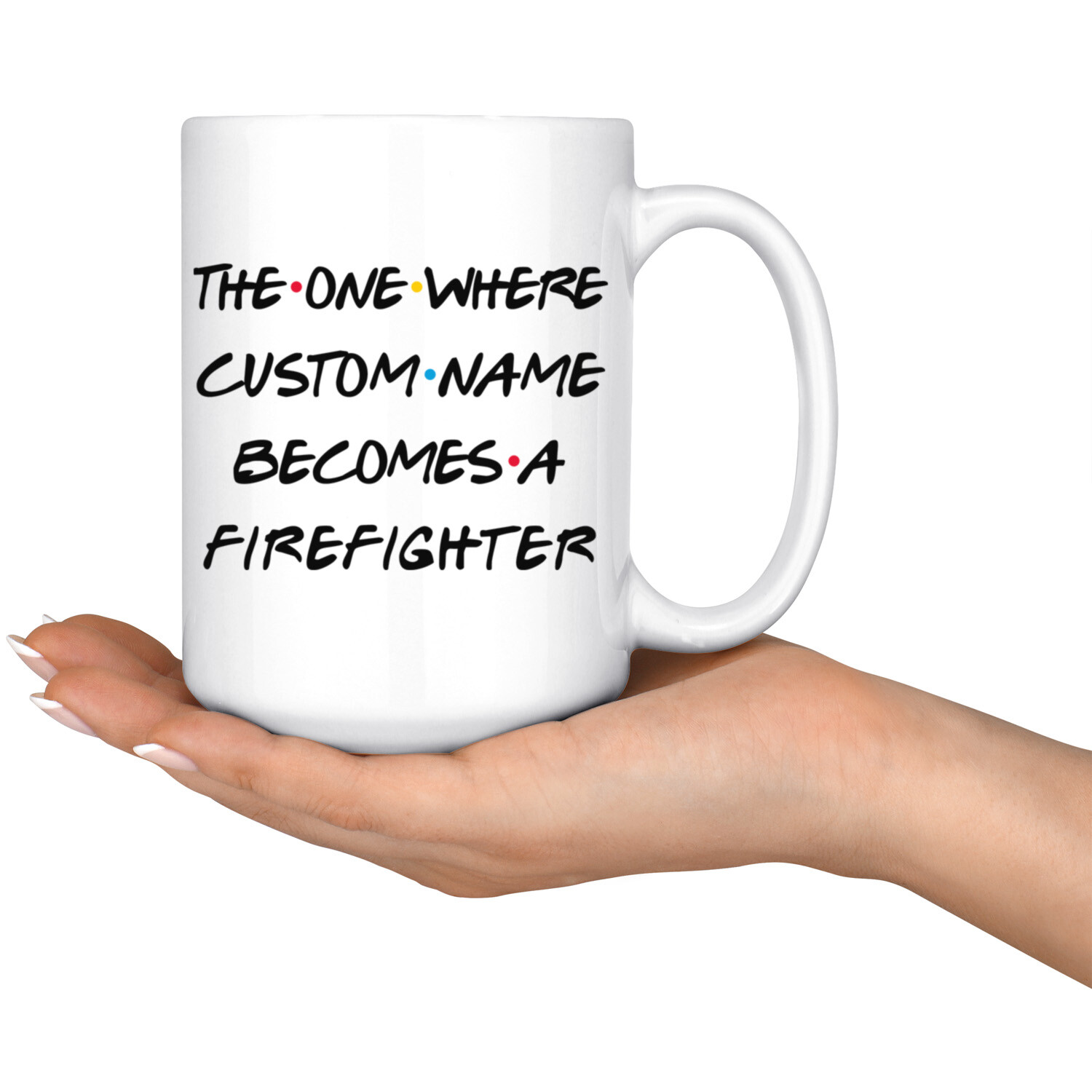 Personalized Firefighter Job Promotion Coffee Mug, Firefighter Appreciation Gift