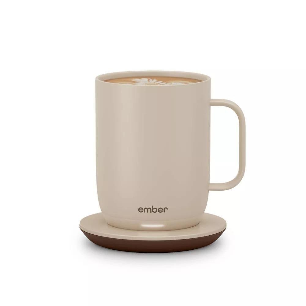 Ember Mug 2 14oz Temperature Control Smart Mug Sandstone Color w/ App Excellent