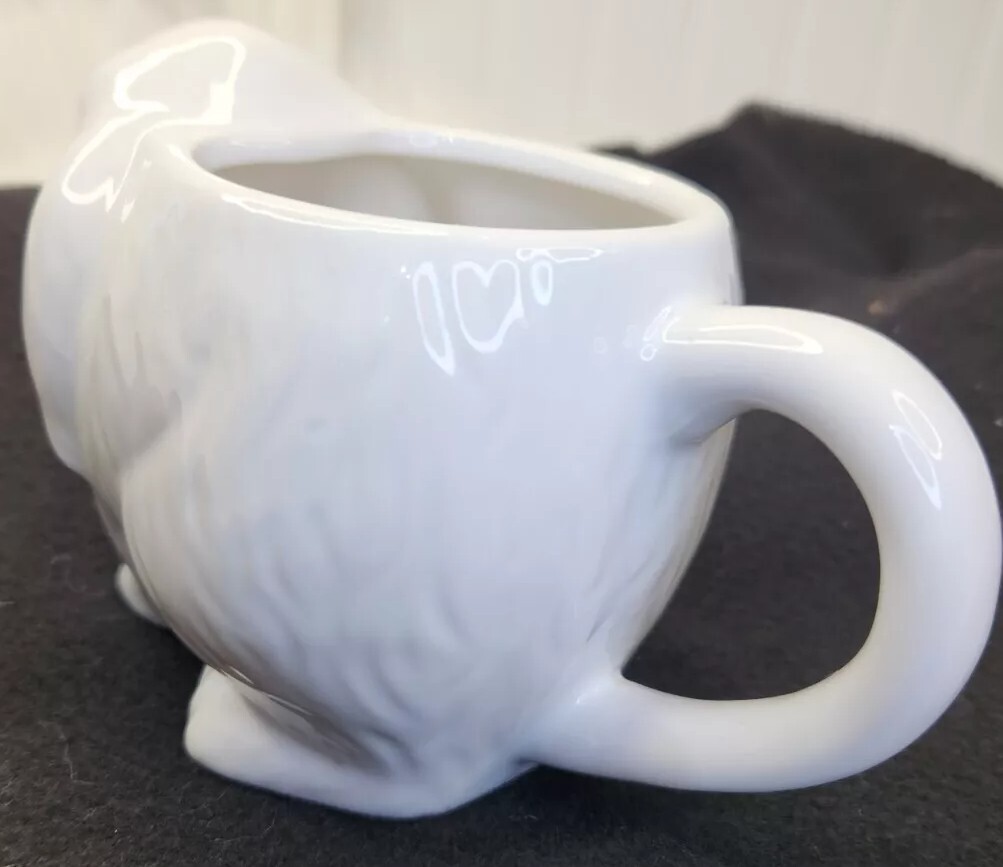 Brightstar Stoneware Figural Bunny Mug White Easter Spring Animal NEW