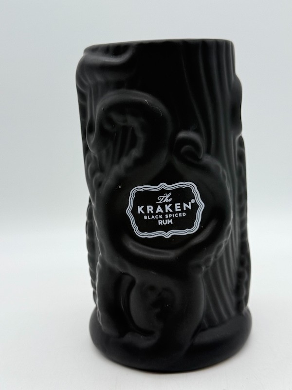 Release the Kraken Black Spice Rum Tiki Mug Matte Black
