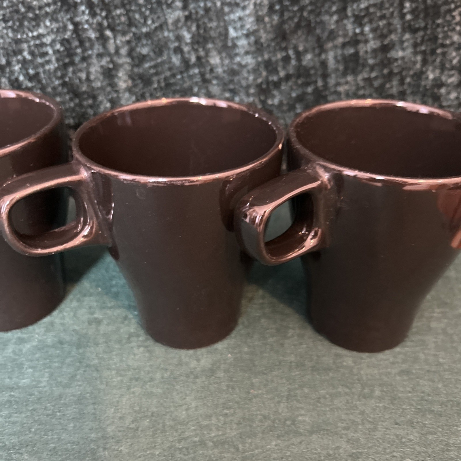 IKEA Ceramic Tapered Coffee Mugs/Set of Four/Black