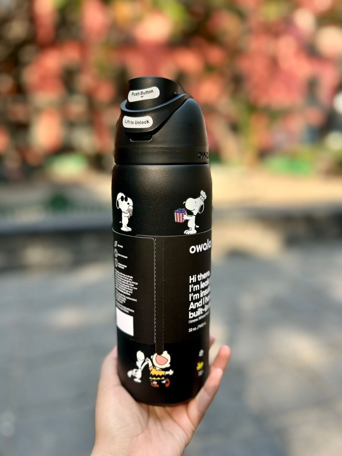 New Owala Snoopy Water Bottle Exclusive Tumbler 32oz Gift in Box-Choose Color