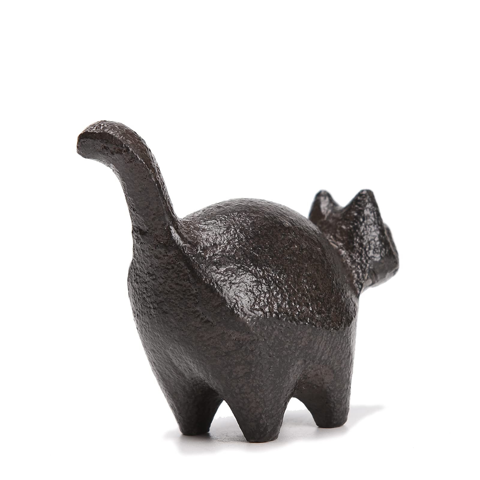2 Inch Cast Iron Cat Statue Paper Weight Cute Animal Figurine for Desk Office