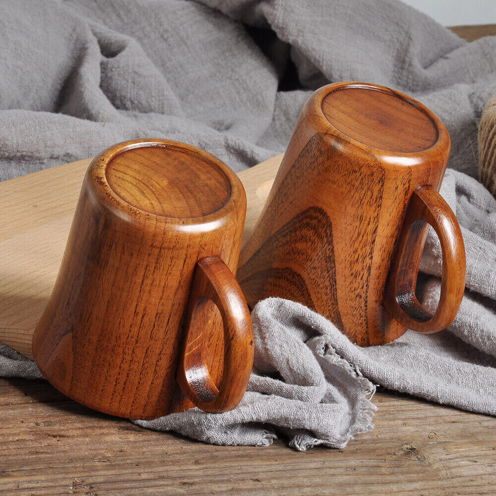 Wooden Cup Wood Coffee Tea beer Juice Milk Water Mug Primitive handmade Natural