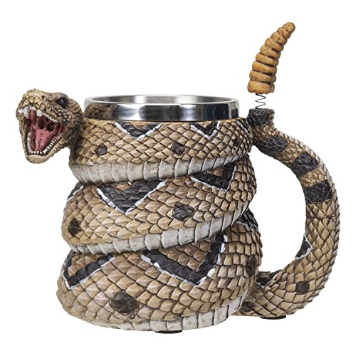 Rattlesnake Coffee Mug Cup 16 fl oz Diamondback Rattler Beer Tankard