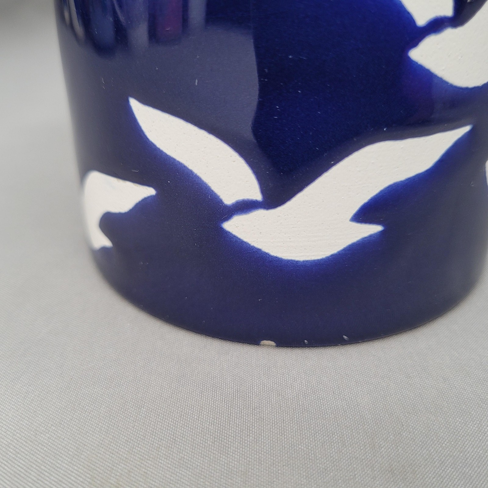 Waechtersbach Blue Birds In Flight Coffee Mug White Seagulls Ceramic Cup Spain
