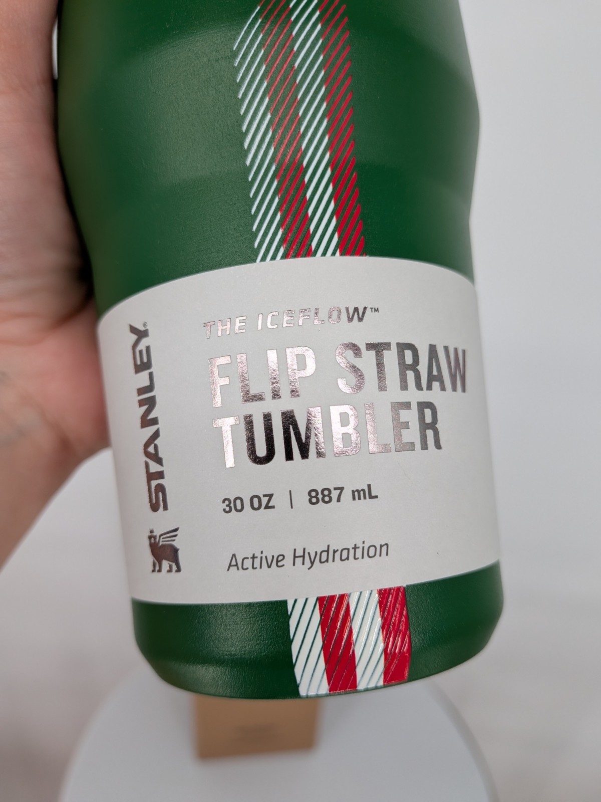 new STANLEY The Country Collection IceFlow Tumbler 30 OZ team Dark Green Red