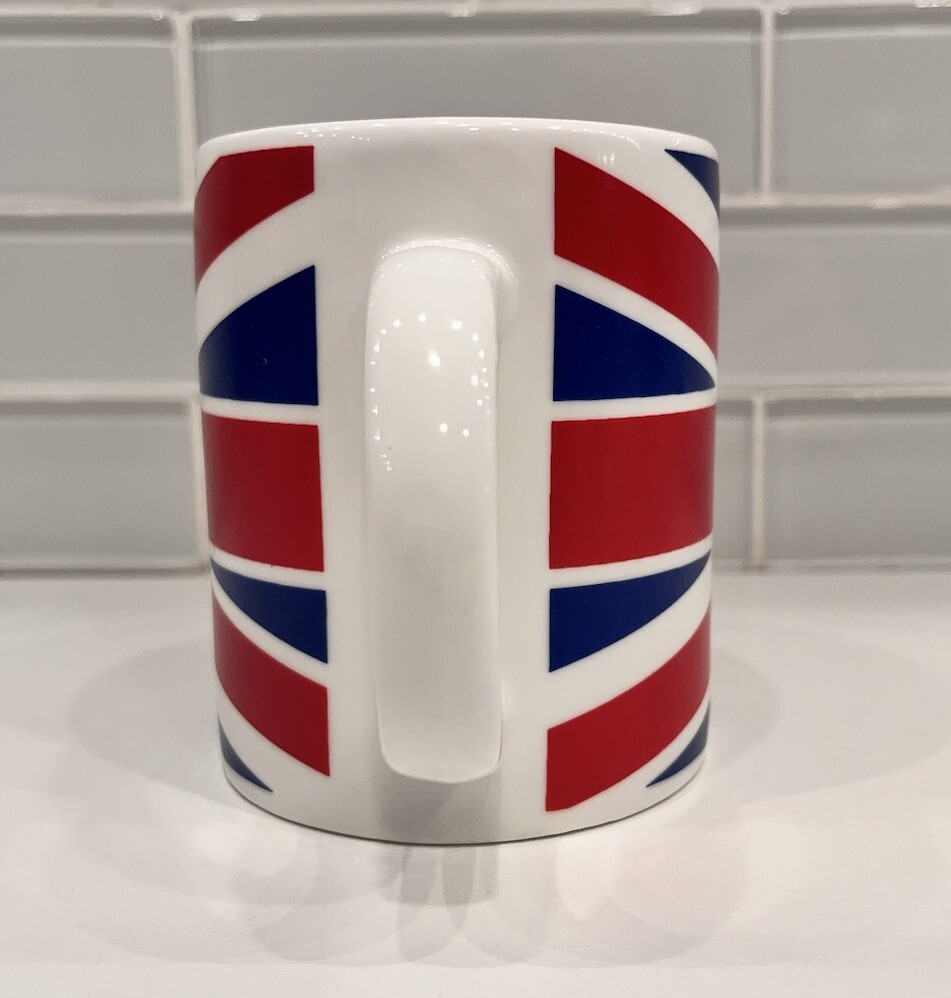 Union Jack British Flag United Kingdom White Coffee Mug REAL ENGLISH GIFT Co Ltd