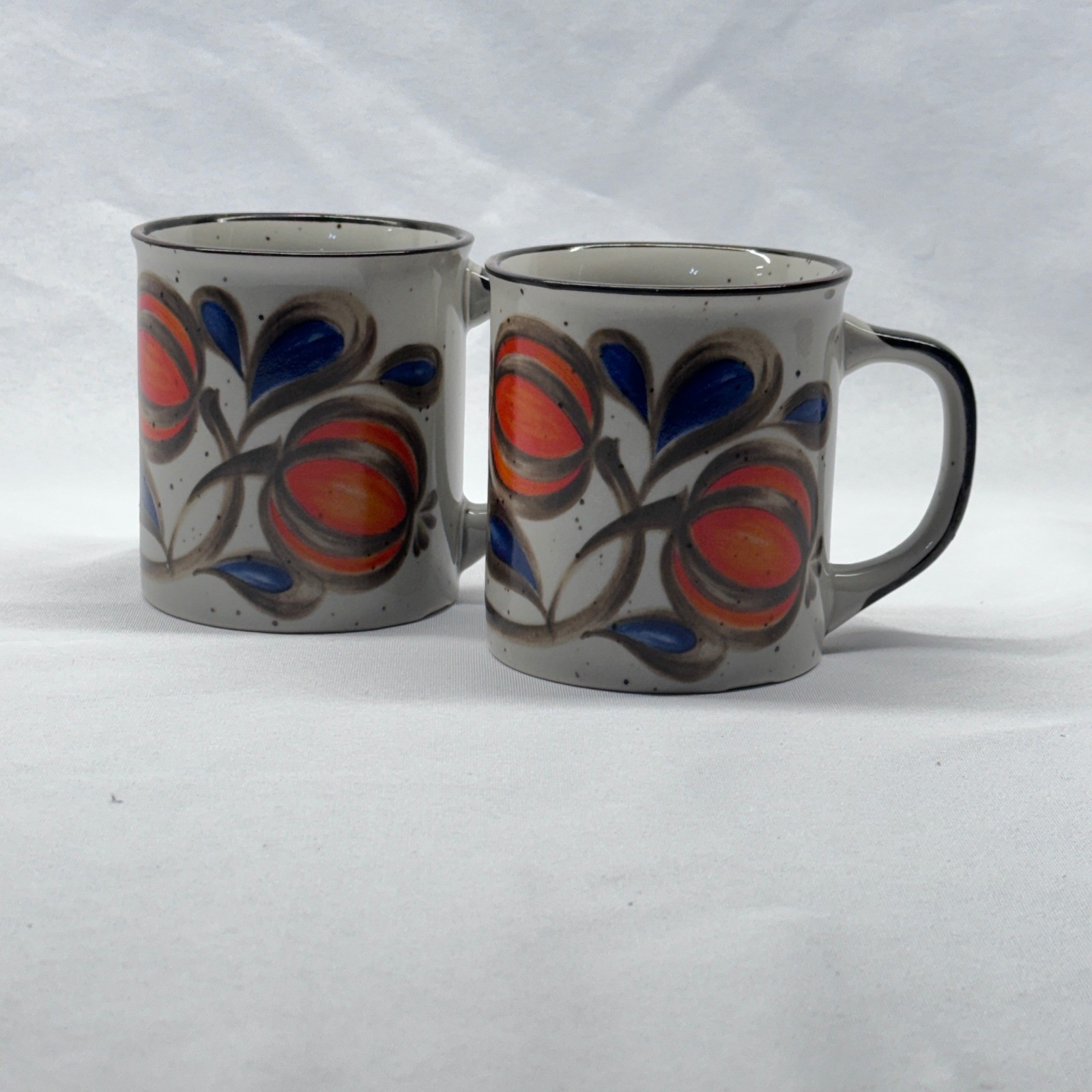 Unbranded Stoneware Coffee Mugs Unisex OS Multi Floral Vintage MCM Japan Retro