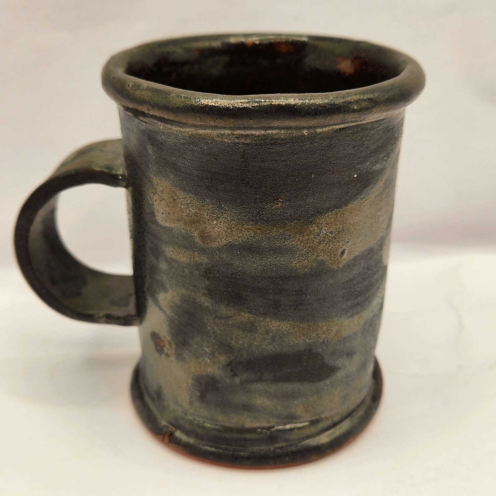 Art Deco Mug Coffee Cup Kitchen Collectible Handle 2 Tone Swirl