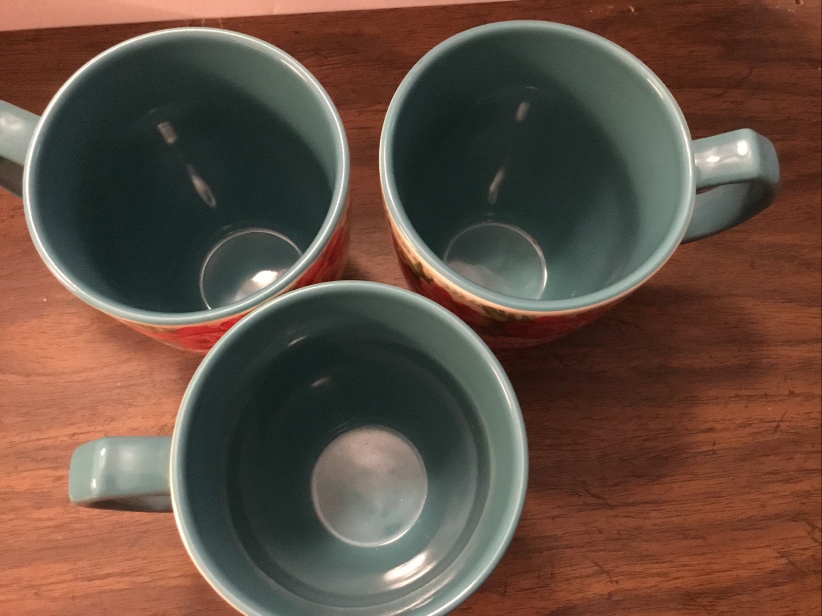 Set of 3 Pioneer Woman 28 Oz Jumbo Stoneware Vintage Floral Mugs Latte Coffee