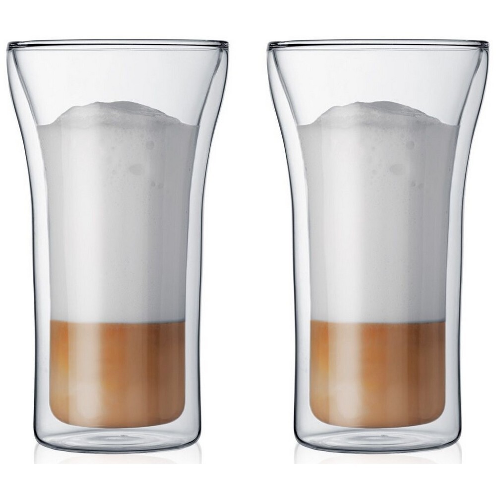NEW Bodum Assam Double Wall Thermo Glasses 400ml Set 2pce