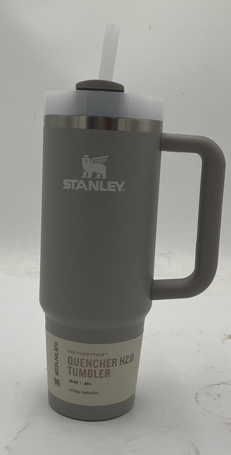 Stanley 30oz Quencher H2.0 Stainless Steel Tumbler with Lid and Straw, Ash