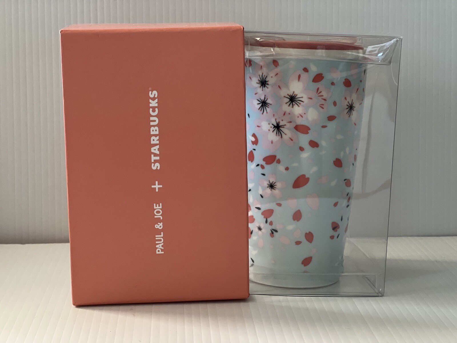 STARBUCKS Paul And Joe Double Wall Tumbler Cherry Blossom Sakura LIMITED EDITION
