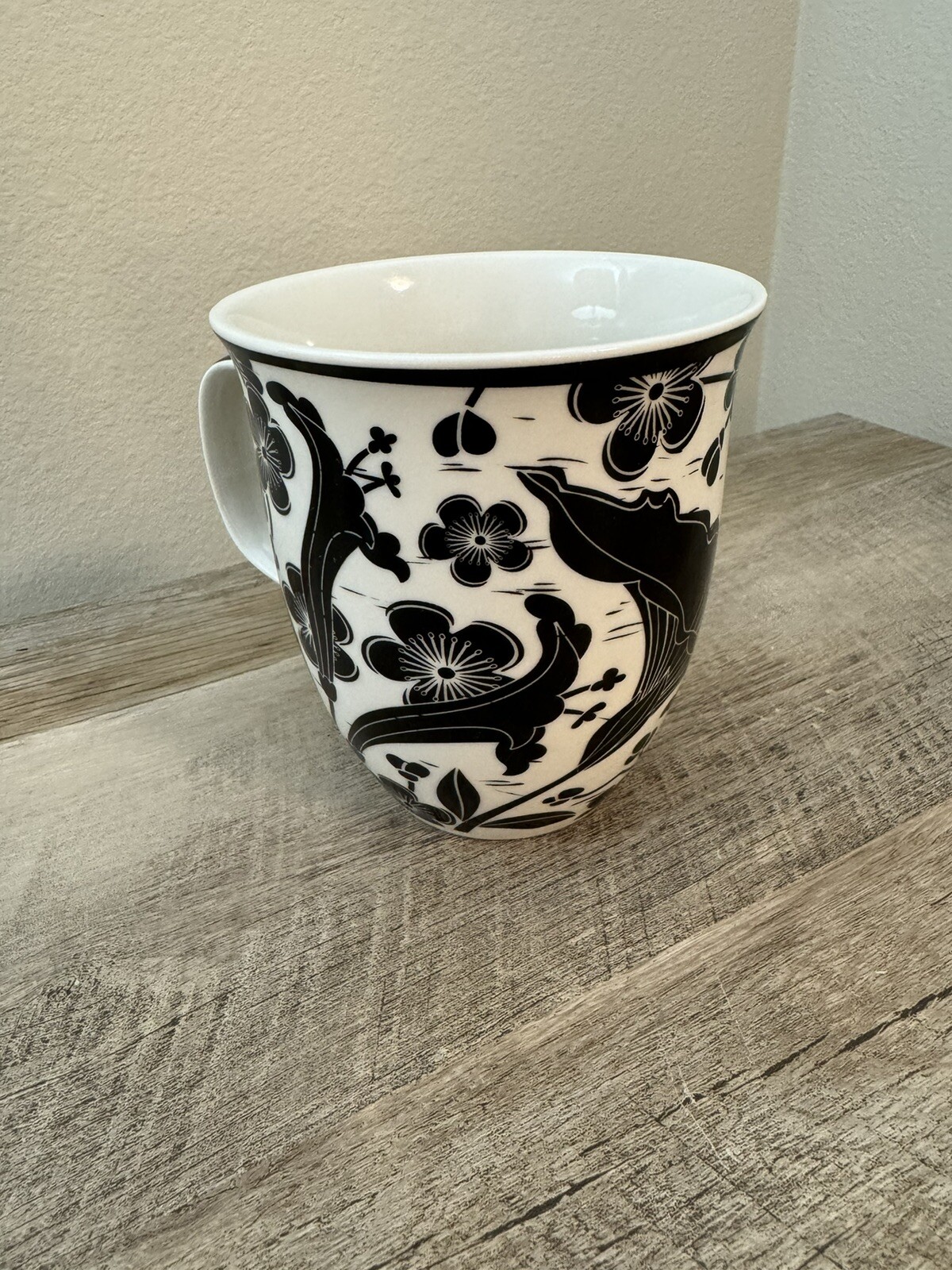 Hummingbird Coffee Mug Black & White Karma Keep It Simple Cup Birds