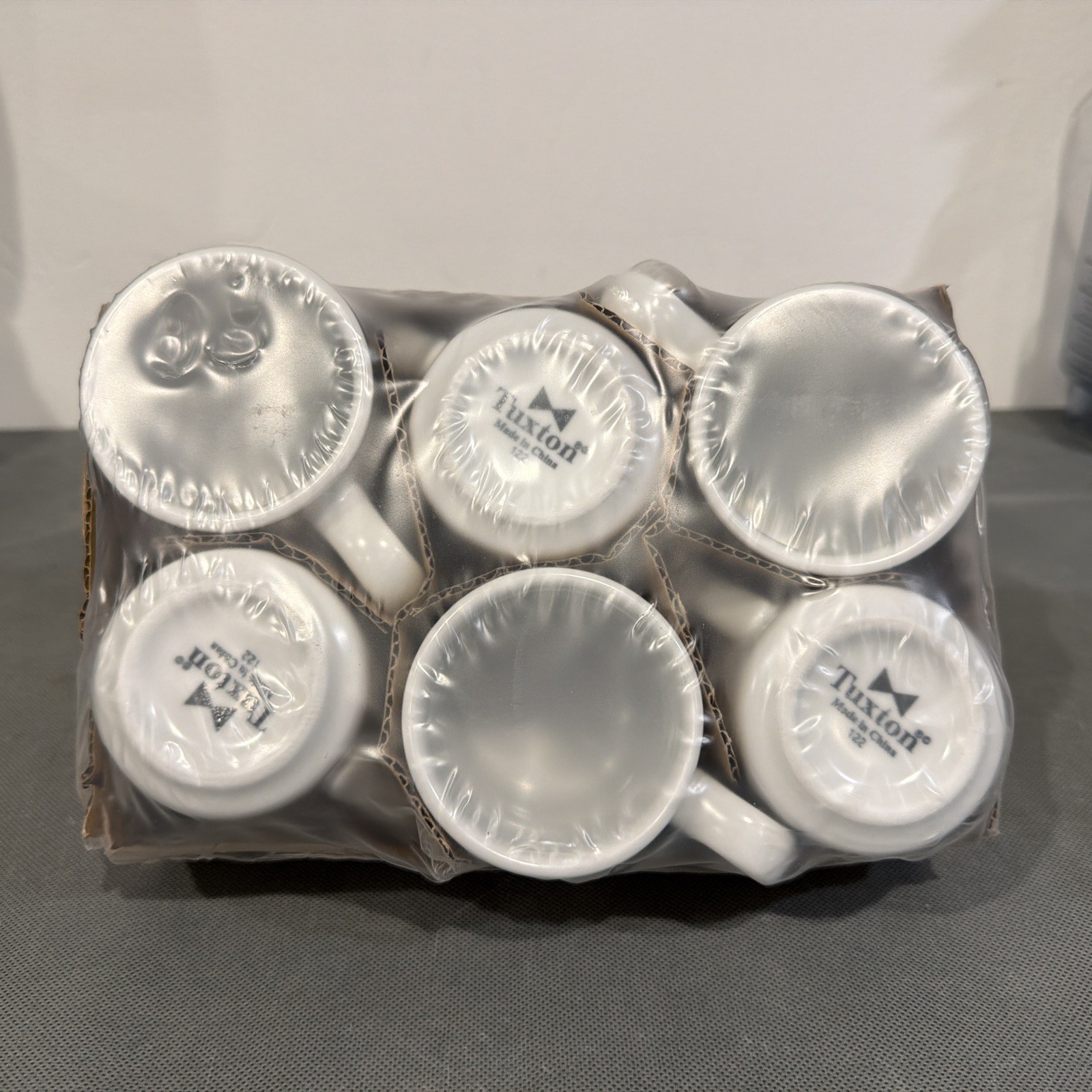 Tuxton 6.75 Oz Coffee Or Tea Mugs Restaurant/Diner Style 2X (6 pack) White New.
