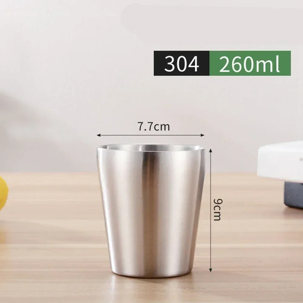 Double Wall Stainless Steel Coffee Mug 300ml Portable Cup Travel Tumbler Coffee