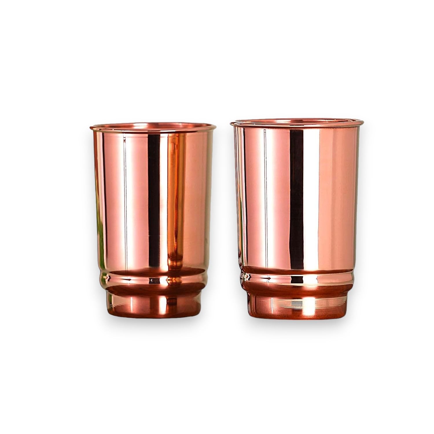 Pure Copper Drinking Cups – Ayurvedic Health Copper Tumblers – 2 pcs. set