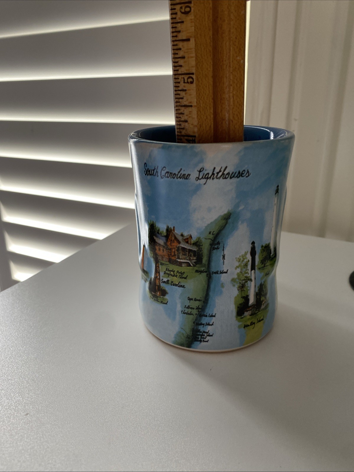 Vintage 3D SOUTH CAROLINA LIGHTHOUSES Mug Cup Coffee Tea