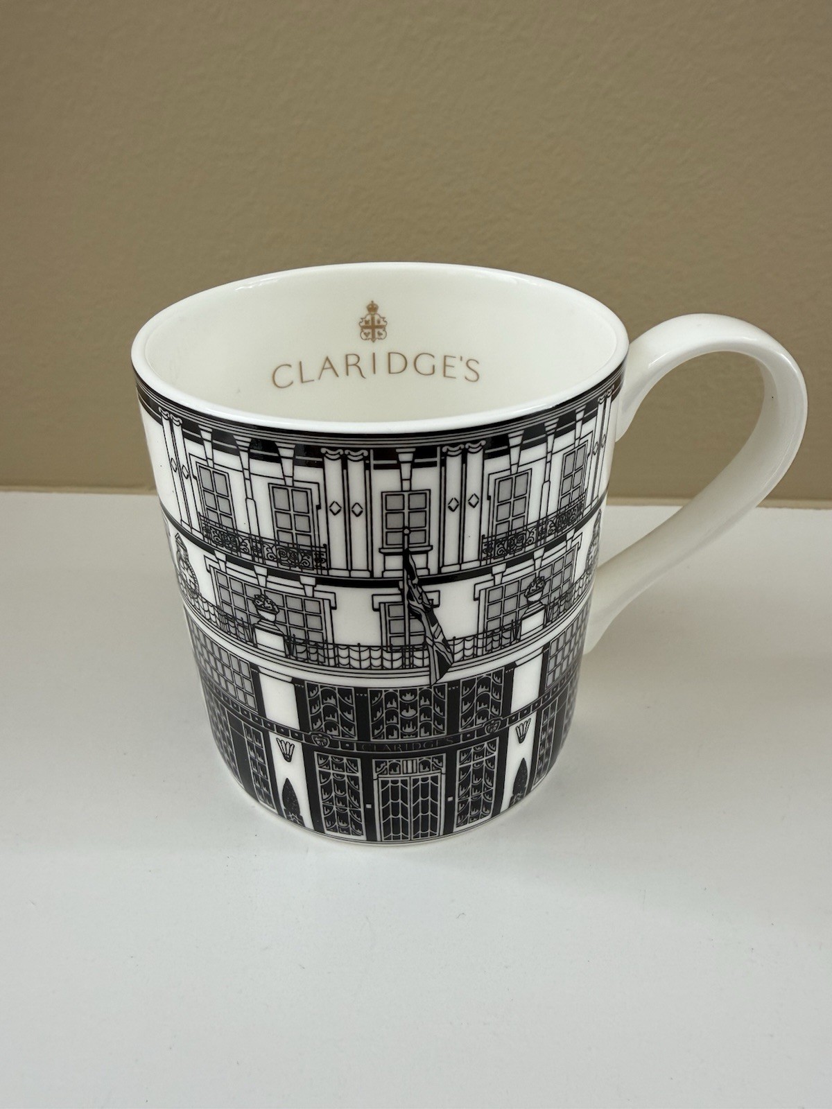 Claridges London Art Deco Style Fine Bone China Mugs By William Edwards England