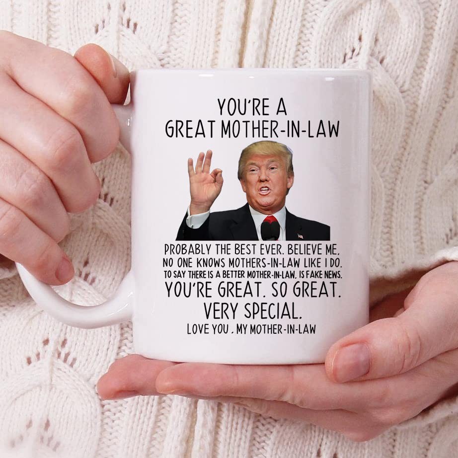 Funny Gifts for Mother-in-law, You’re A Great Mother-in-law Coffee Mug 11 Oz,…
