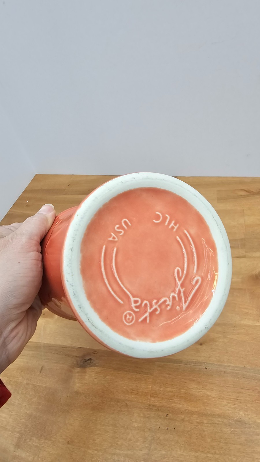 Homer Laughlin Fiesta Fiestaware Persimmon 6″ Pedestal Mug