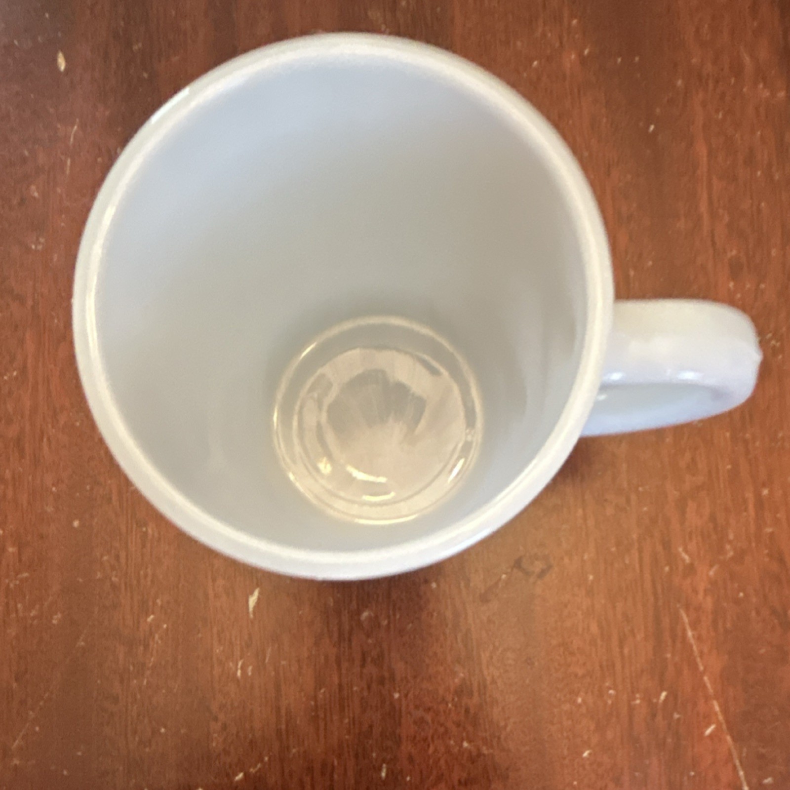 Vintage Milk glass 8 fl oz Coffee Mug White/Blue “I Love Grandma”