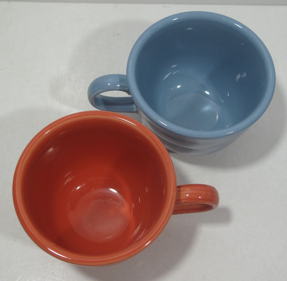 Lot of 6 FIESTAWare Coffee Cocoa Tea Cups Mug Lead Free Multicolor Spring Colors