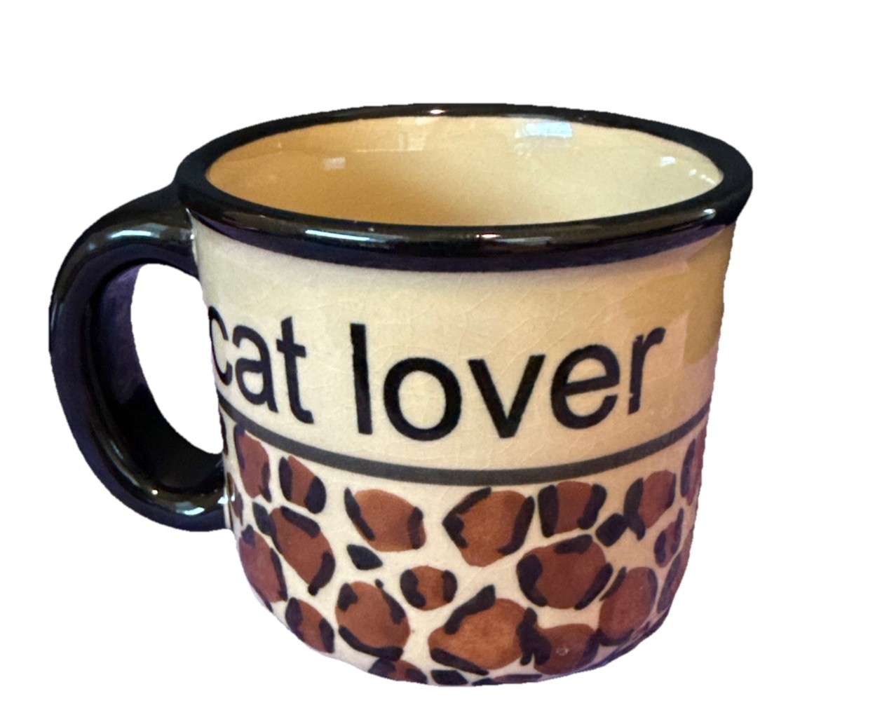 Petrageous Designs Cat Lover Coffee Cup Mug Leopard Print