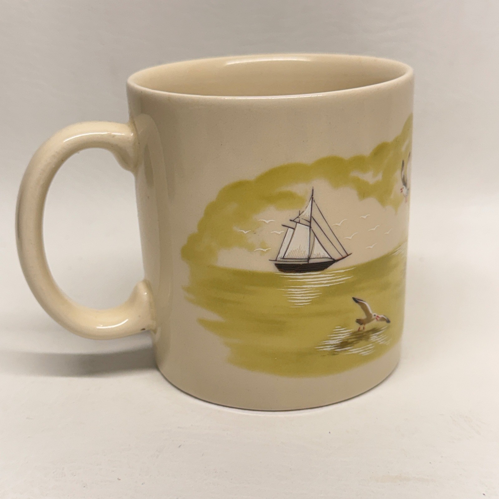 Unbranded Lighthouse Nautical Mug Unisex OS Cream Coastal Beach House Maritime