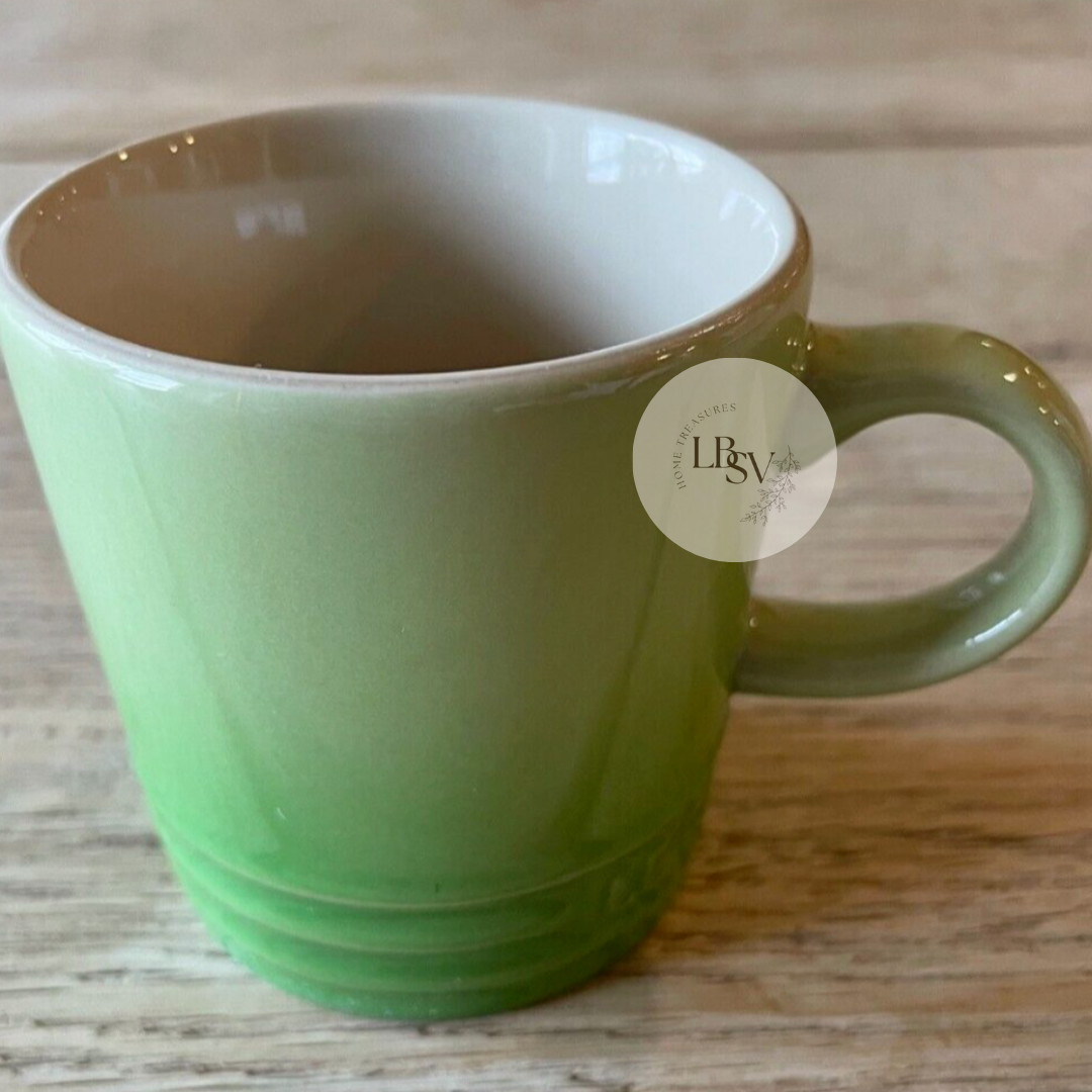 Le Creuset Stoneware Rainbow Multicolor Set of 6 3.5oz London Espresso Mugs NEW
