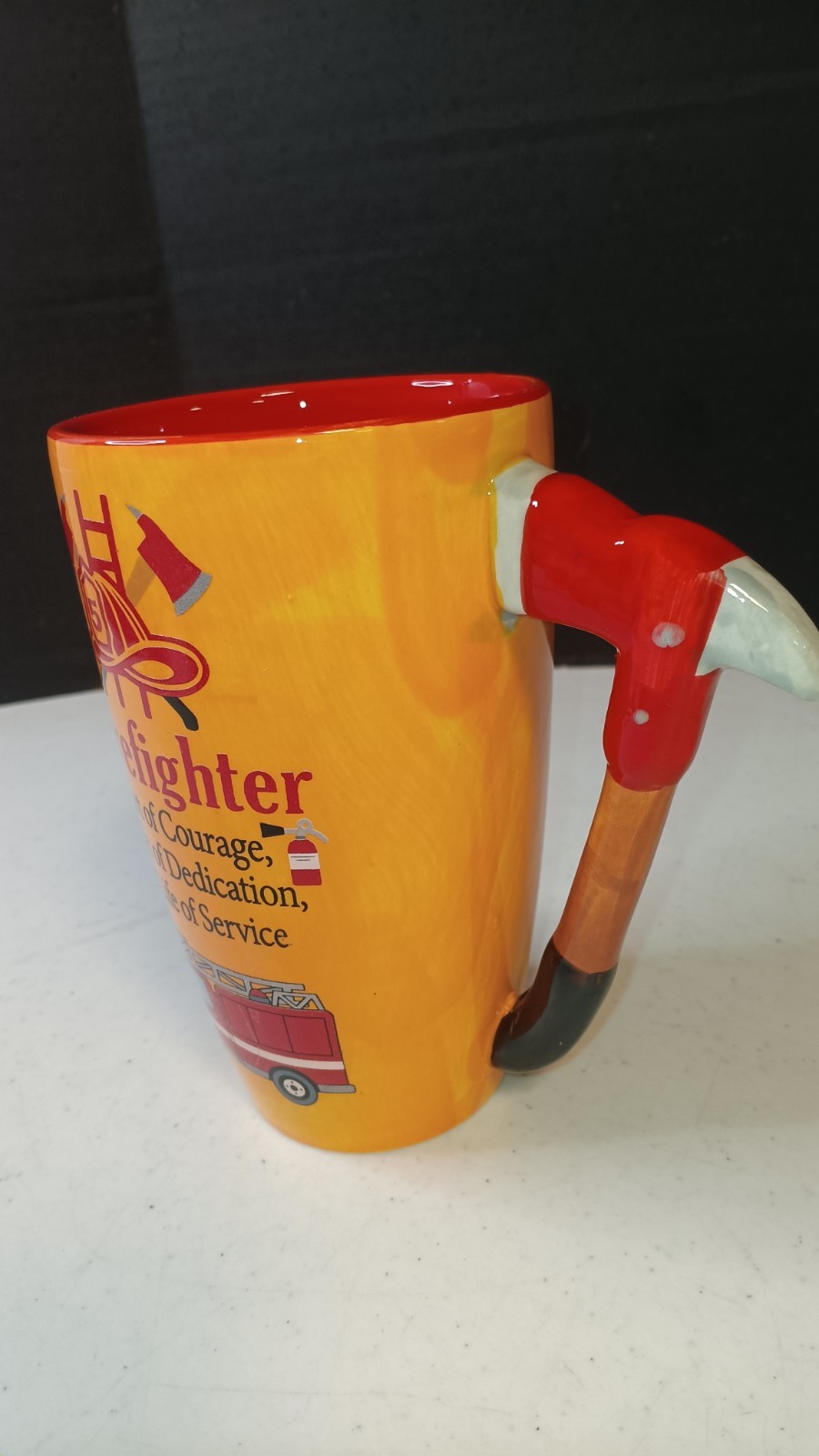 Firefighter Novelty MUG “Heart of Courage, Spirit of Dedication” 20oz