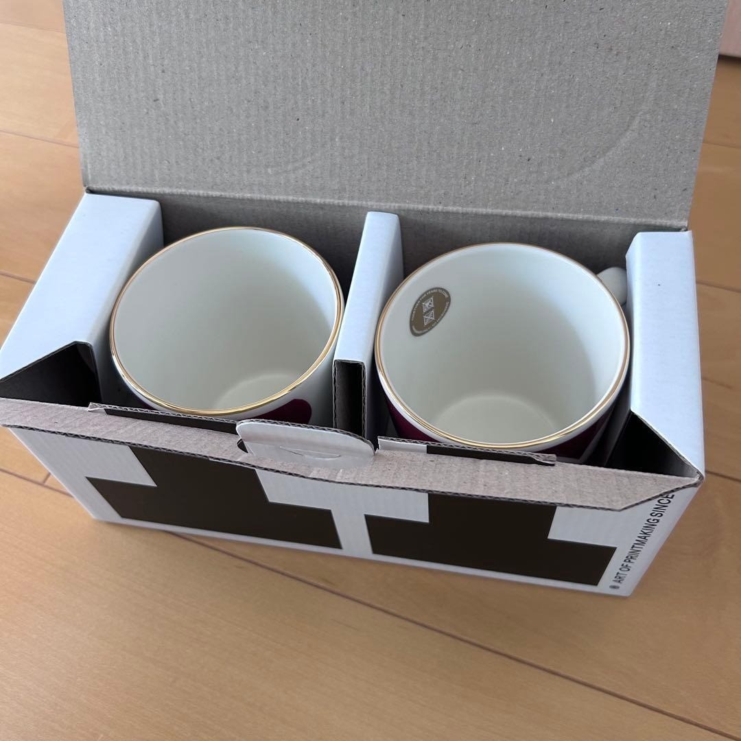 Marimekko Juhla Unikko Mugs 250ml 70th Anniversary Set of 2 NEW