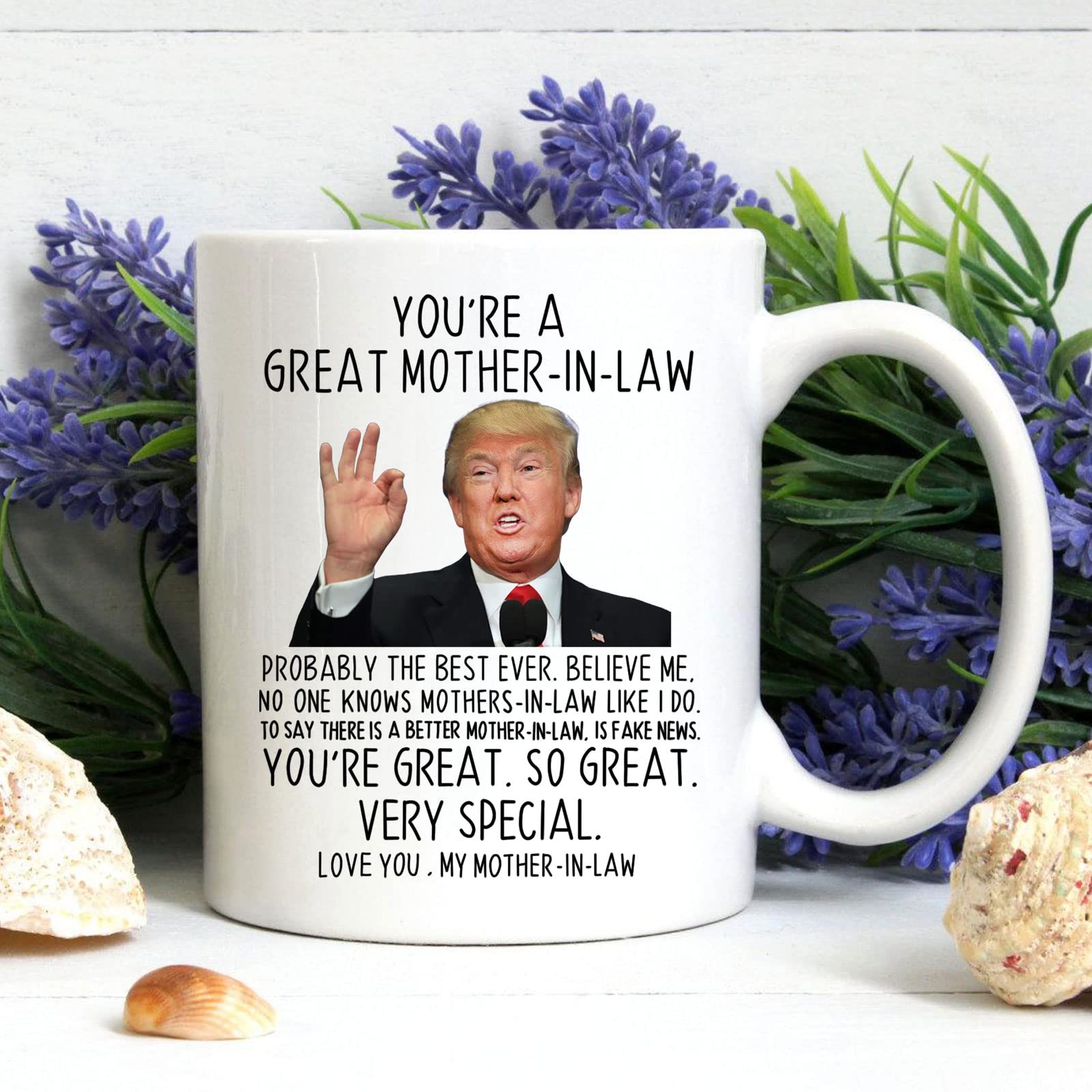 Funny Gifts for Mother-in-law, You’re A Great Mother-in-law Coffee Mug 11 Oz,…