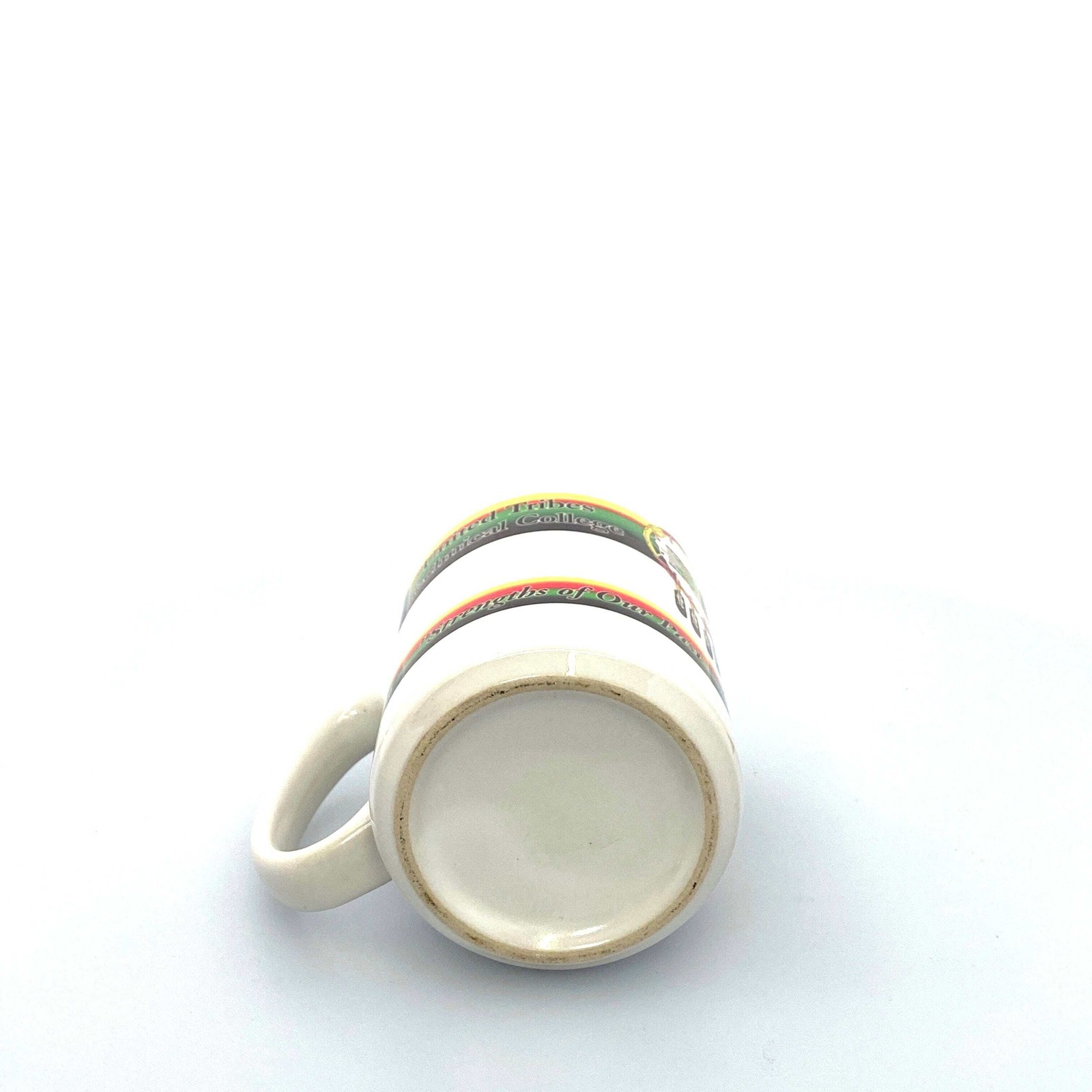 United Tribes Technical College White Ceramic Coffee Cup 12 Fl Oz Very Good