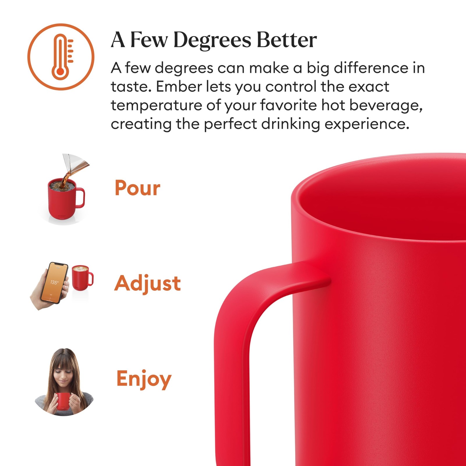 Ember Temperature Control Smart Mug 2 Heated 10 oz Coffee Mug – Red