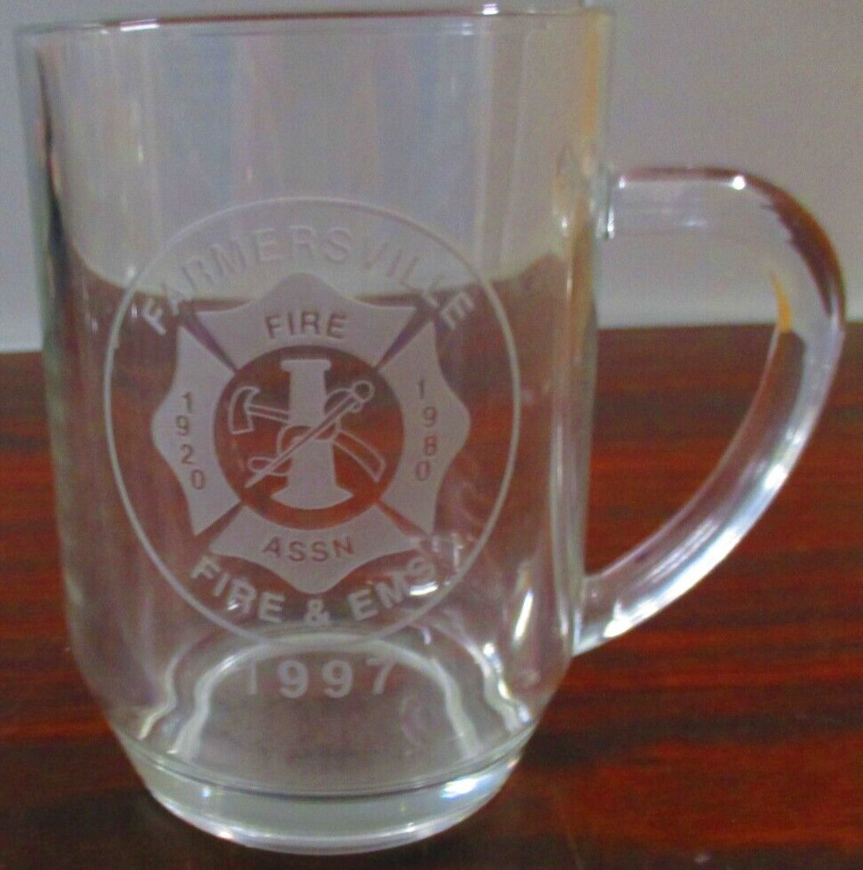 Drinking Mug from Farmersville Fire & EMS 1997, Fire Assn. 1920-1980