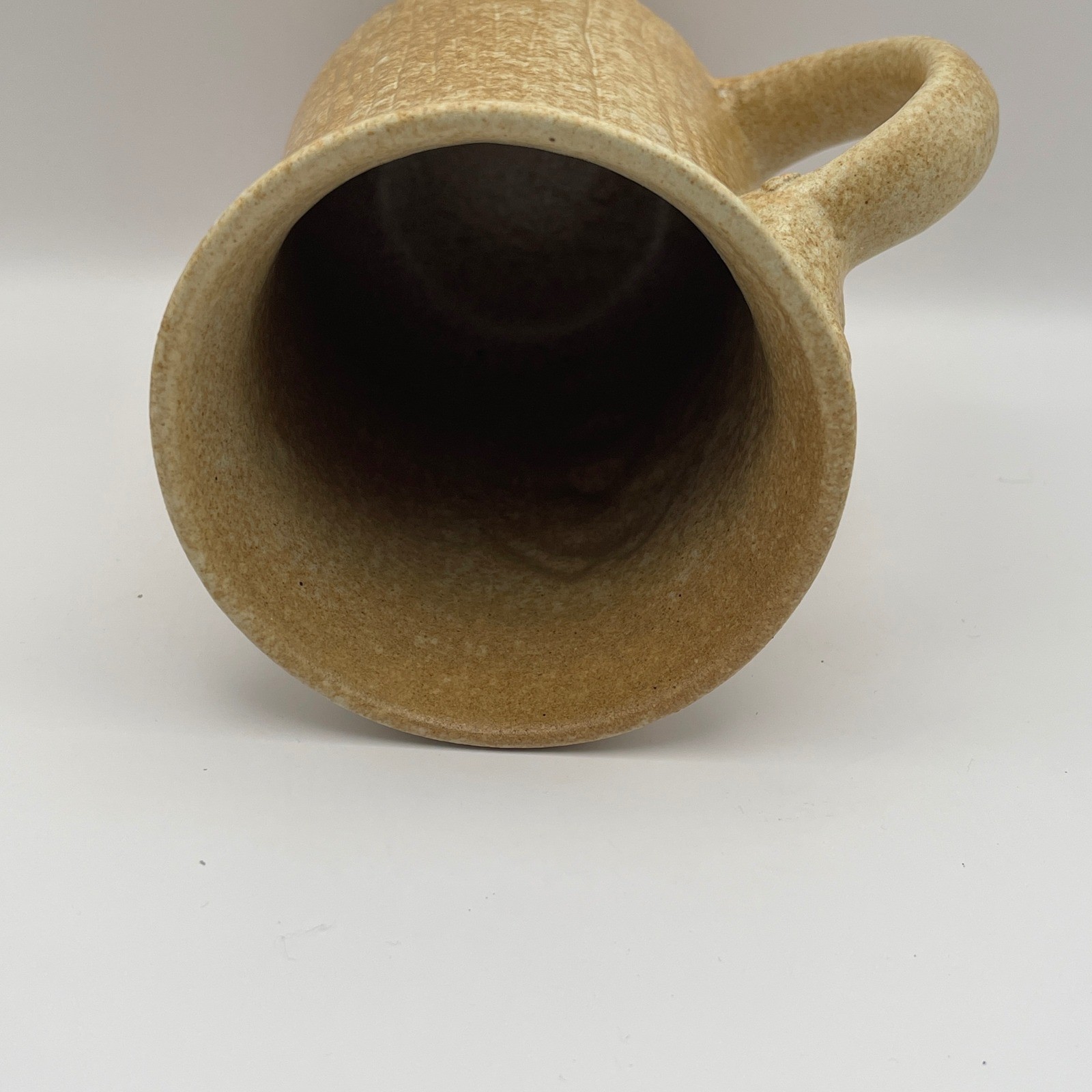 VTG Pottery Crafts Artisan Face Mug Handcrafted Ceramic Pottery Face Design EUC